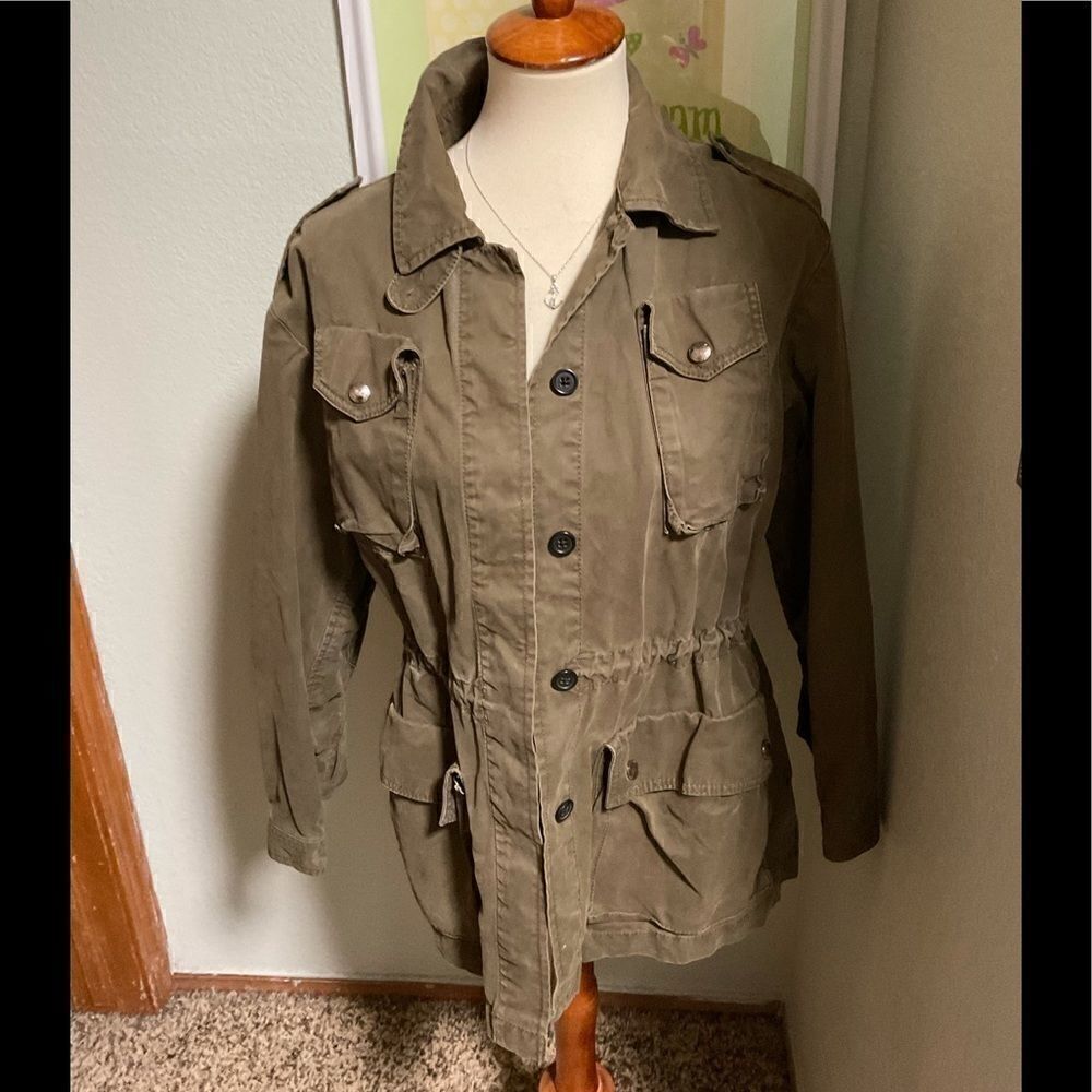 EUC Banana Republic Army Green Military Jacket #C40